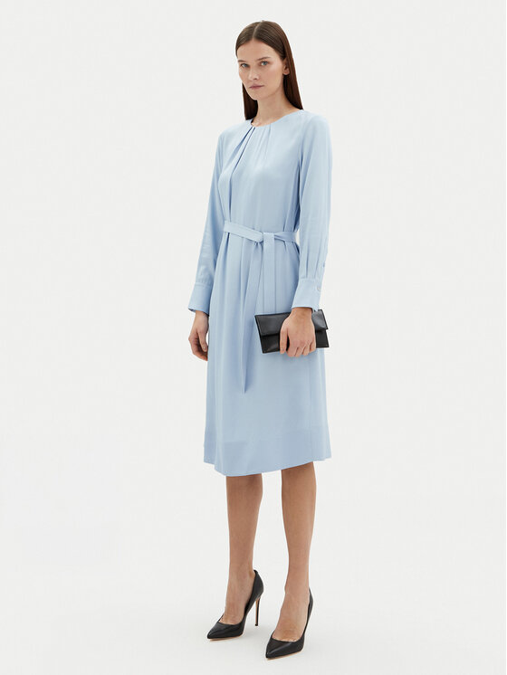 BOSS BOSS Ежедневна рокля Docelia 50530538 Светлосин Regular Fit