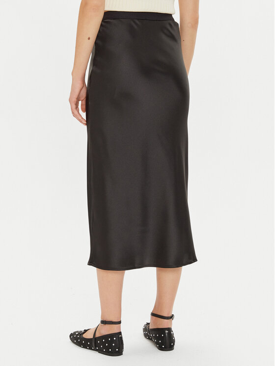 Gina Tricot Gina Tricot Fustă midi 23423 Negru Regular Fit