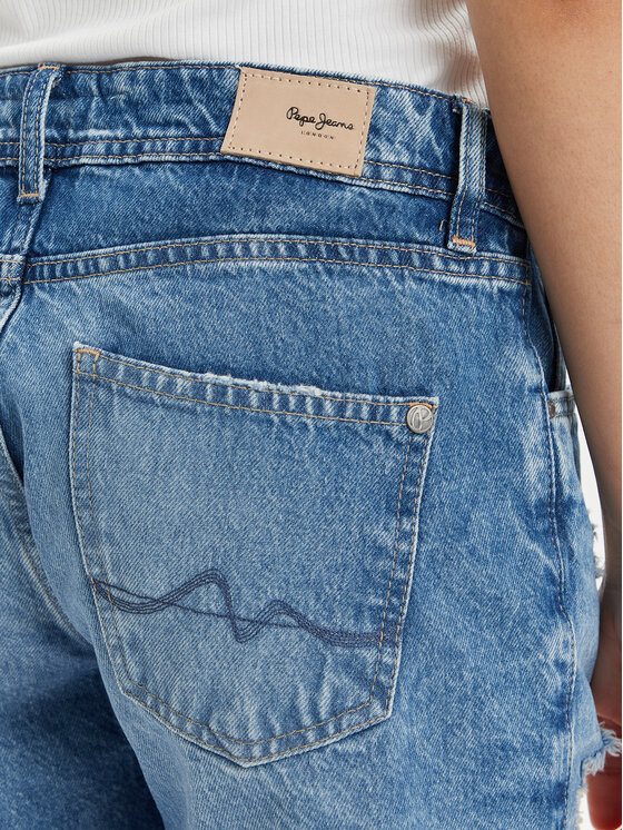 Pepe Jeans Pepe Jeans Džínsové šortky Relaxed Short Mw PL801110RH4 Modrá Relaxed Fit