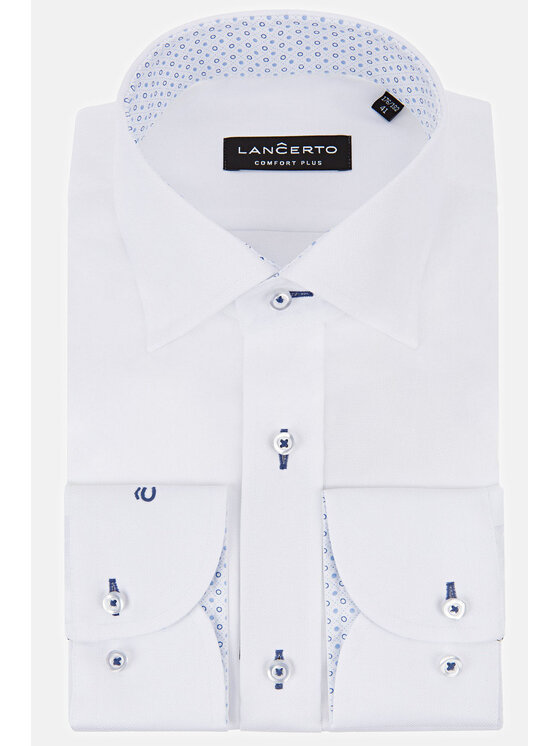 Lancerto Lancerto Koszula Almeria 4 KO051119000230 Biały Regular Fit