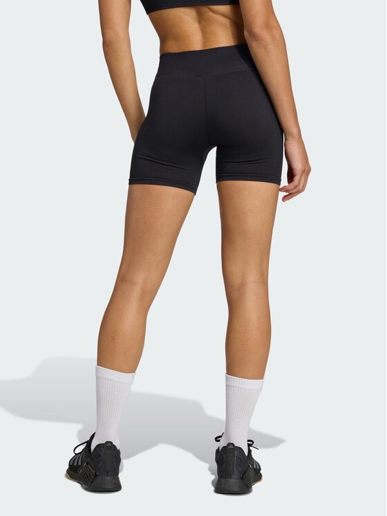 adidas adidas Szorty sportowe Workout Essentials 4 inch Czarny Fitted Fit