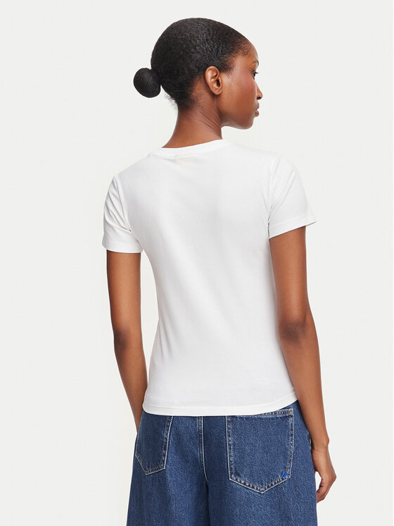 Guess Jeans Guess Jeans T-Shirt W6YI62 K6415 Bílá Regular Fit