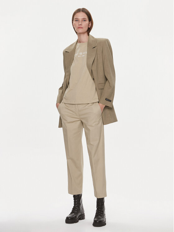 Tommy Hilfiger Tommy Hilfiger Chino WW0WW40504 Bež Straight Fit