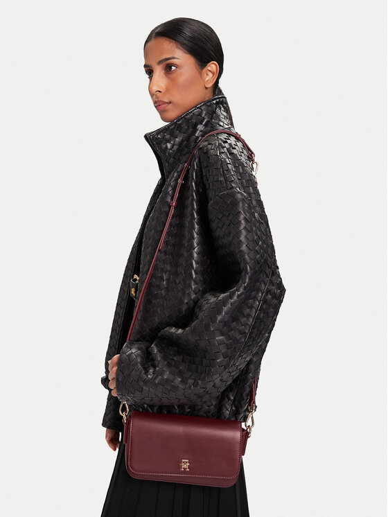 Tommy Hilfiger Tommy Hilfiger Ročna torba Th Icon Conv AW0AW17677 Bordo rdeča