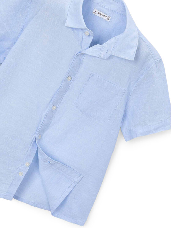 Mayoral Mayoral Camicia 3112 Celeste Regular Fit