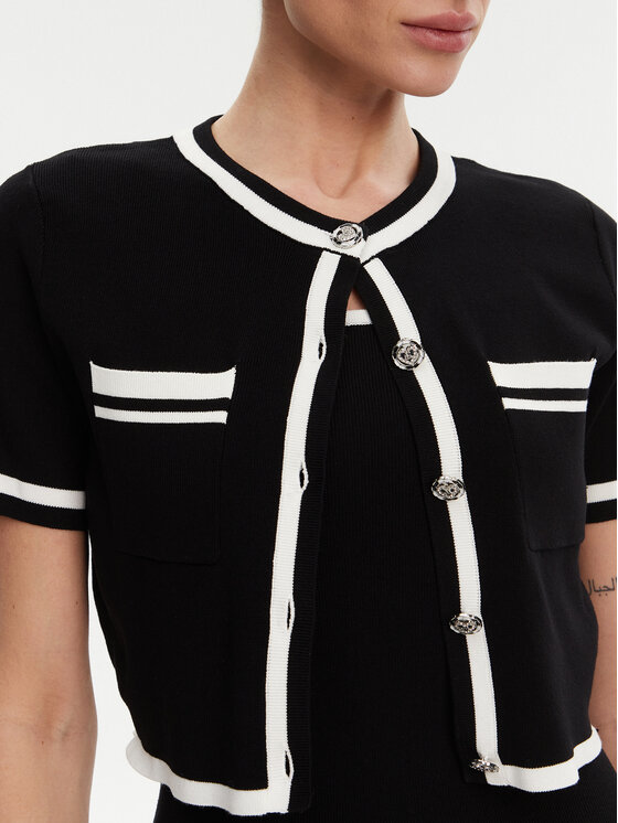 Morgan Morgan Džemper haljina 251-RMBIBI Crna Slim Fit