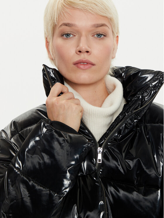 Karen by Simonsen Karen by Simonsen Зимно яке Paisley 10105002 Черен Oversize