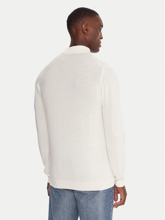 KARL LAGERFELD KARL LAGERFELD Golf 655002 554399 Écru Slim Fit
