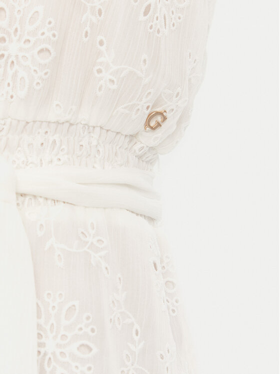 Guess Guess Letní šaty W5GK15 W0WA2 Bílá Regular Fit