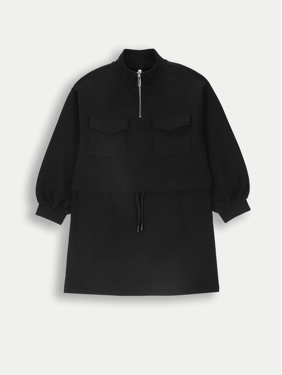 Coccodrillo Coccodrillo Trikotažinė suknelė ZC4129101CGJ Juoda Regular Fit