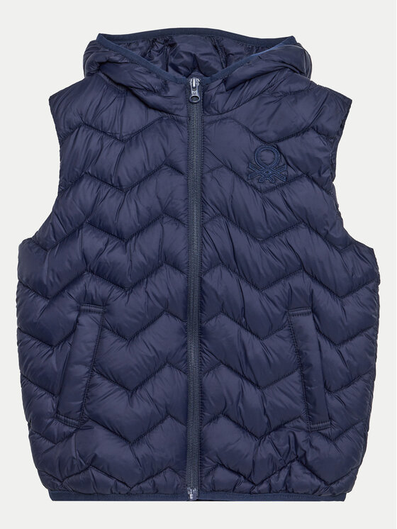 United Colors Of Benetton United Colors Of Benetton Prsluk 2TWDCJ00R Tamnoplava Regular Fit