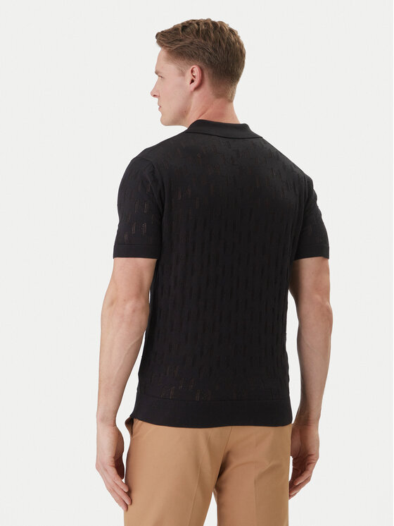 KARL LAGERFELD KARL LAGERFELD Pólóing 655005 562301 Fekete Slim Fit