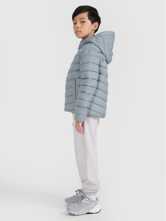 4F 4F Kurtka puchowa OUTERWEAR Szary Regular Fit