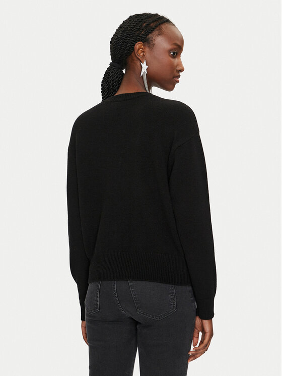 PINKO Pinko Πουλόβερ Logo 100414 Y7Z4 Μαύρο Regular Fit