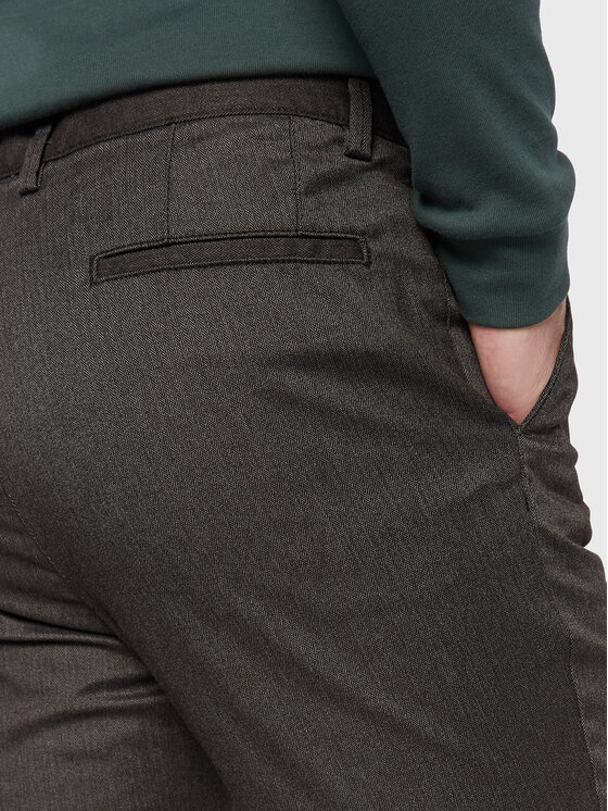 Sisley Sisley Spodnie materiałowe 4A8YSF01N Szary Slim Fit