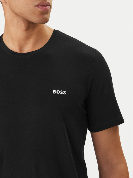 BOSS BOSS Póló Mix&Match 50515312 Fekete Regular Fit
