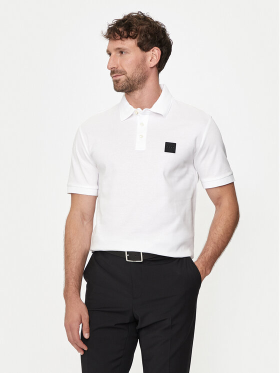 BOSS Boss Tricou polo Parlay 143 50515596 Alb Regular Fit