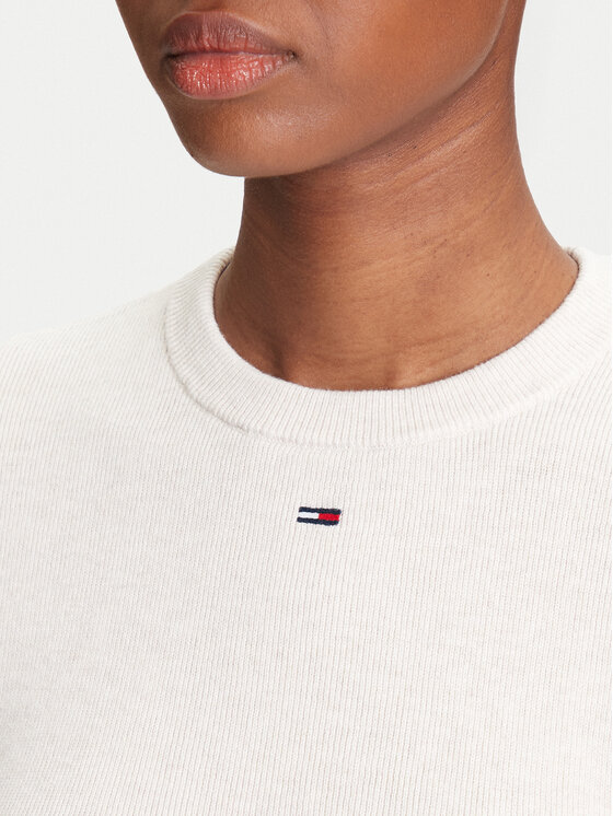 Tommy Jeans Tommy Jeans Džemper Essential DW0DW19336 Bež Regular Fit
