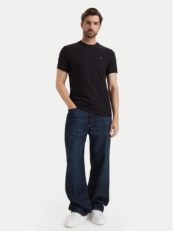 Calvin Klein Jeans Calvin Klein Jeans Marškinėliai LV04RF206G Juoda Slim Fit