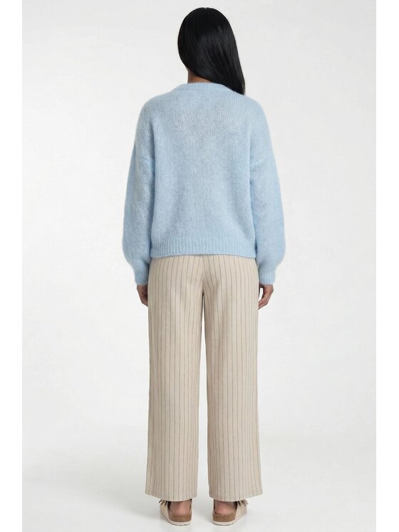 FIGL FIGL Svetr M1328 Modrá Regular Fit