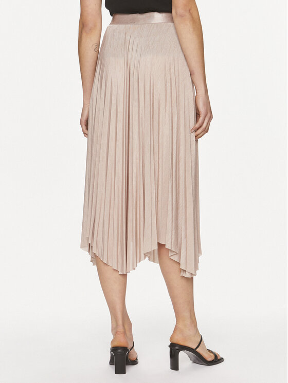 BOSS Boss Плисирана пола Exala 50512906 Бежов Regular Fit