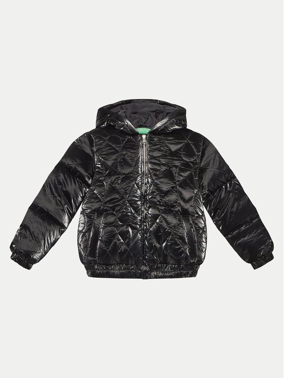 United Colors Of Benetton Kurtka zimowa 27WYCN05A Czarny Regular Fit