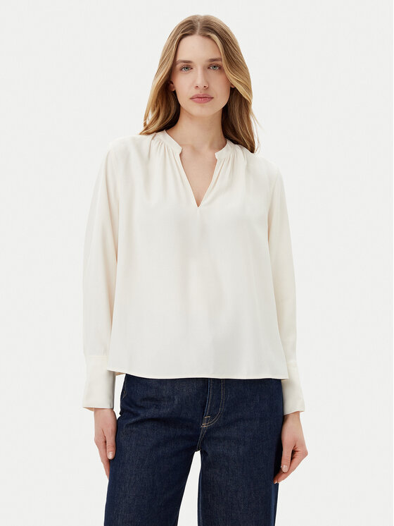Tommy Hilfiger Tommy Hilfiger Blúz WW0WW44049 Ekru Regular Fit