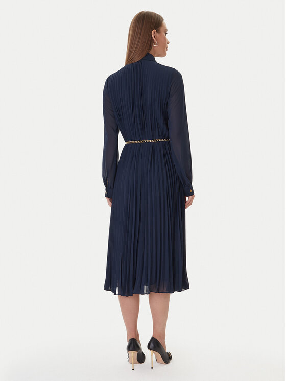 MICHAEL Michael Kors MICHAEL Michael Kors Rochie tip cămașă MF5838A7R3 Bleumarin Regular Fit