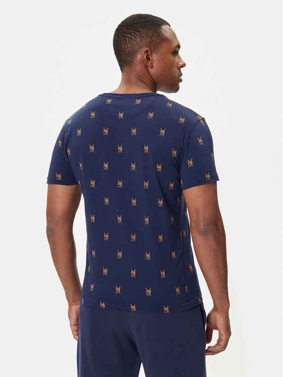 Polo Ralph Lauren Polo Ralph Lauren T-Shirt 710P00081001 Granatowy Custom Slim Fit
