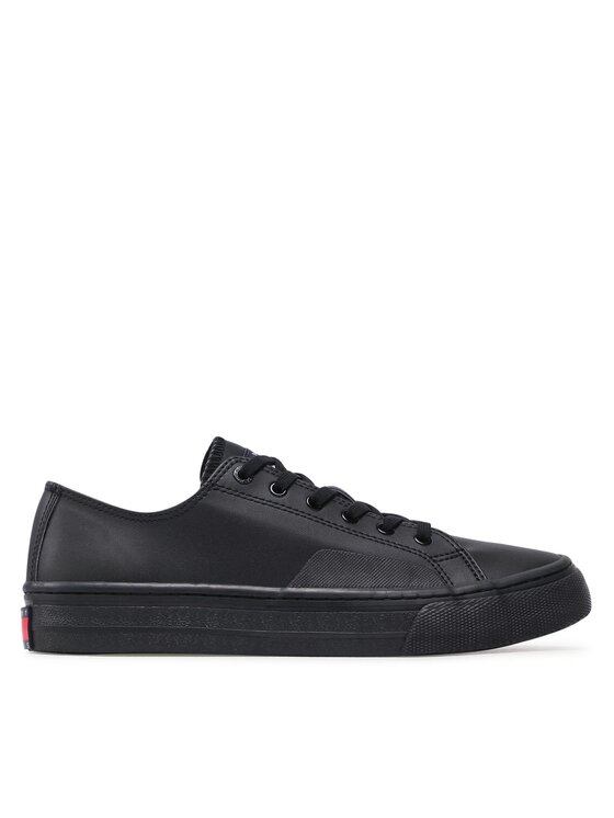 Tommy Jeans Tommy Jeans Sneakers aus Stoff Leather Vulc EM0EM01047 Schwarz
