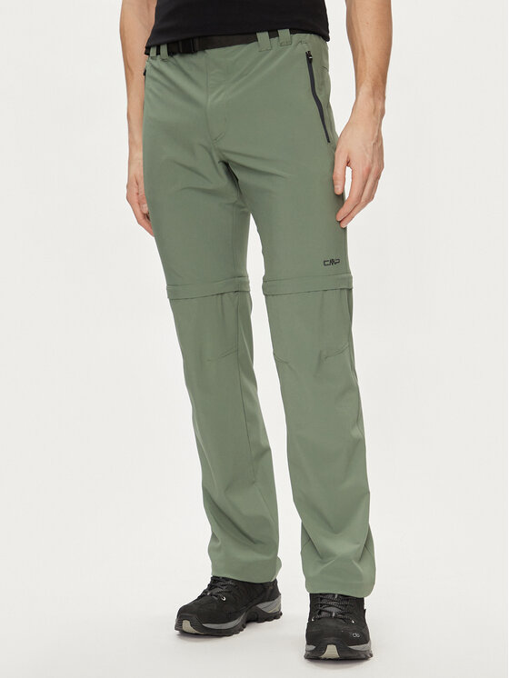 CMP Outdoorové nohavice 3T51647 Zelená Regular Fit