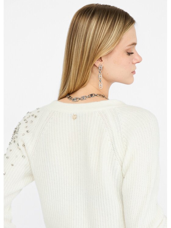 Liu Jo Liu Jo Cardigan CF5149MA74QX0256 Bianco Regular Fit