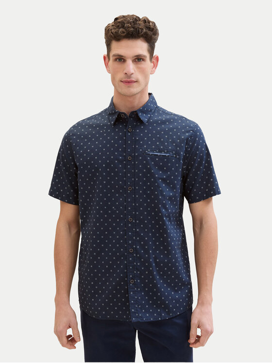 Tom Tailor Tom Tailor Koszula 1040138 Granatowy Regular Fit