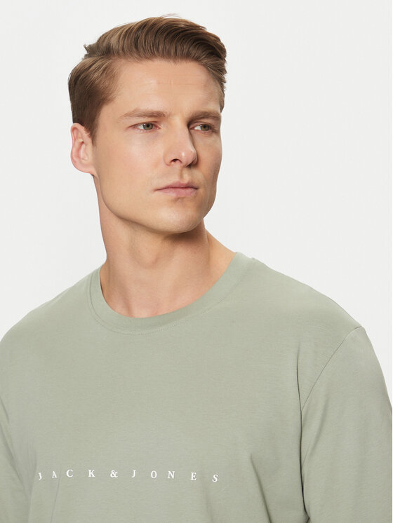 Jack & Jones Jack & Jones Tričko Star 12234746 Zelená Relaxed Fit