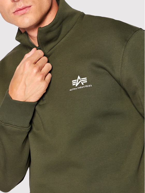Alpha Industries Alpha Industries Μπλούζα Half Zip 108308 Πράσινο Regular Fit