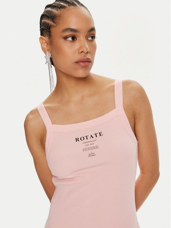 ROTATE ROTATE Poletna obleka Vigdis 1124431011 Roza Slim Fit