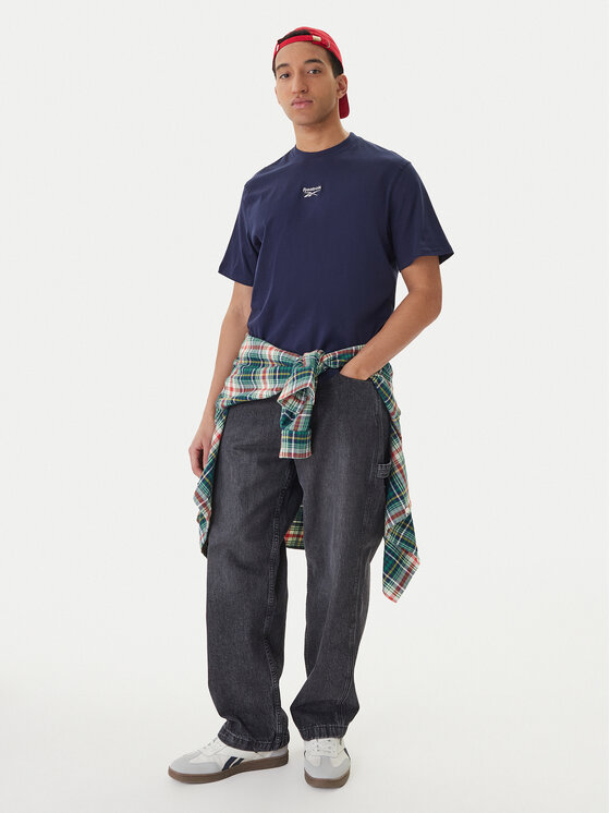 Reebok Reebok Marškinėliai Branagan RK25561CCM Tamsiai mėlyna Regular Fit