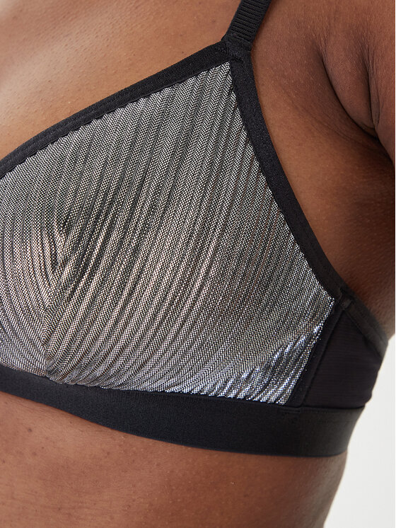 HUGO HUGO Bralette-BH Plisse 50549909 Silberfarben
