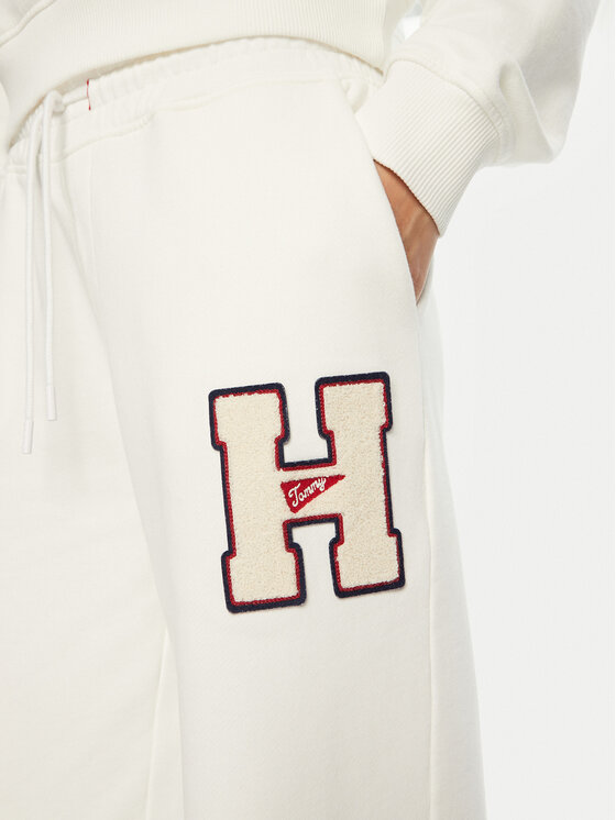 Tommy Jeans Tommy Jeans Sportinės kelnės H Graphic DW0DW20558 Balta Regular Fit