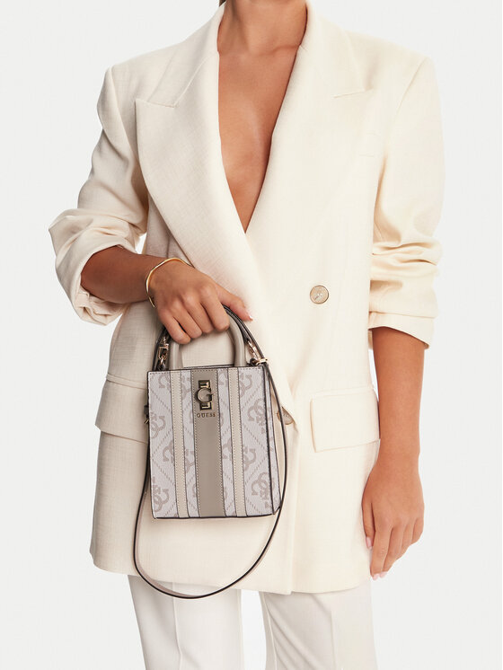 Guess Guess Дамска чанта Erenia Mini HWSO78 38750 Бежов