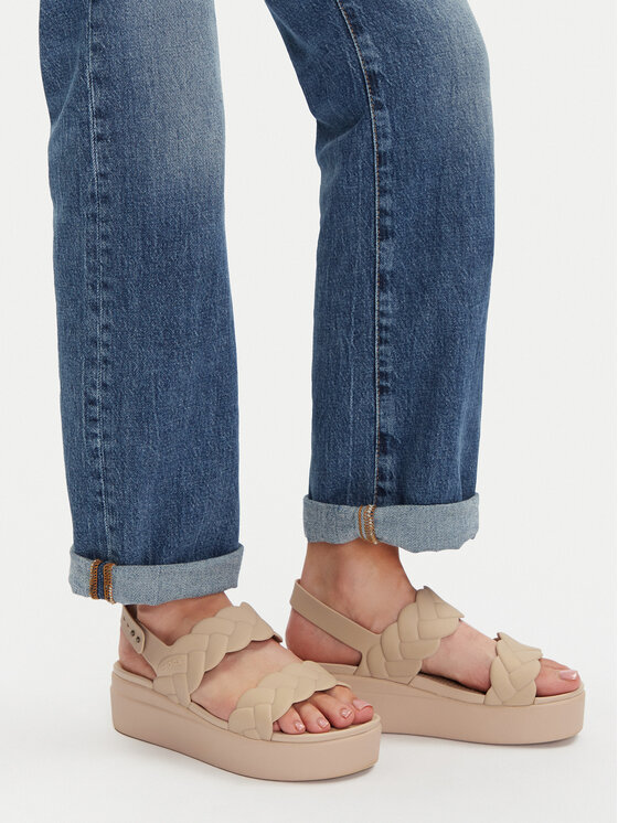 Crocs Crocs Сандали Brooklyn Woven Upper LW 209977 Бежов