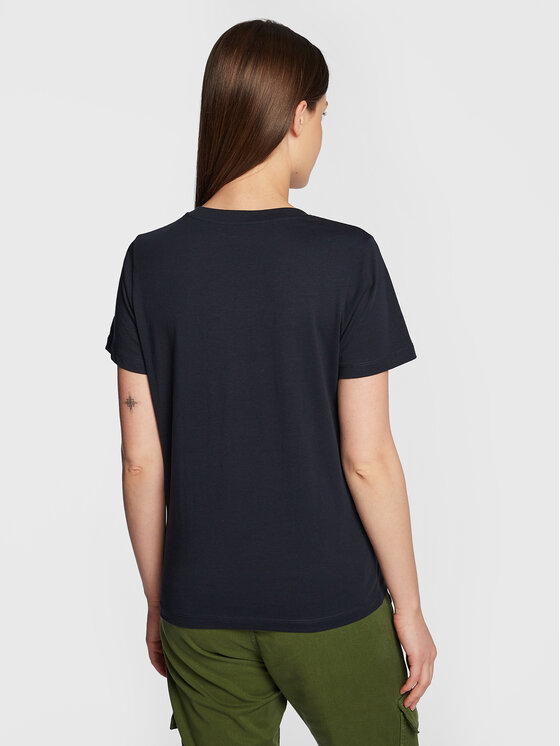 Pepe Jeans Pepe Jeans T-Shirt Camila PL505292 Granatowy Regular Fit