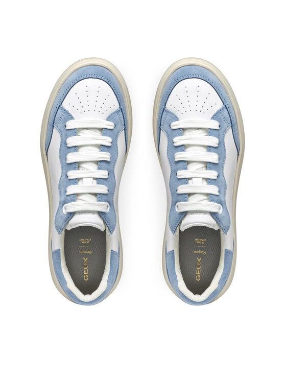 Geox Geox Sneakersy D Spherica Ec4.1 D55TCA 08522 C0270 Bílá