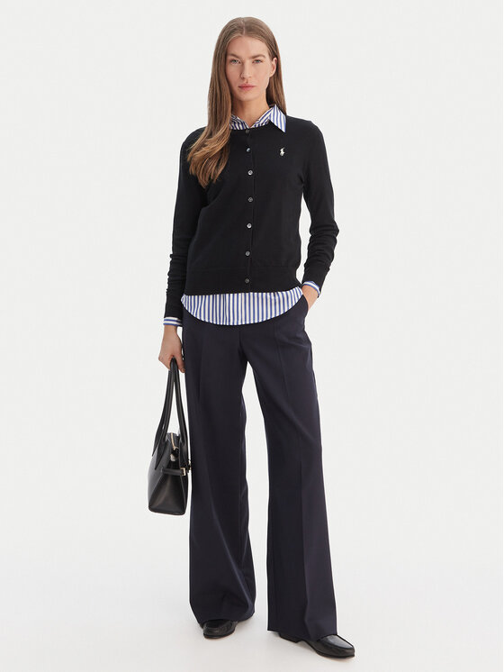 Polo Ralph Lauren Polo Ralph Lauren Kardigán 211971871005 Čierna Slim Fit