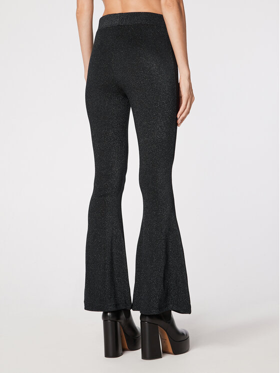 Pantaloni di tessuto Agnetha Nero Regular Fit