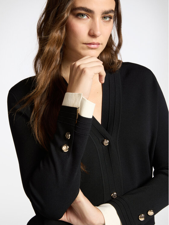 Elena Mirò Elena Mirò Sweter M576Z000717N0A1 Czarny Regular Fit