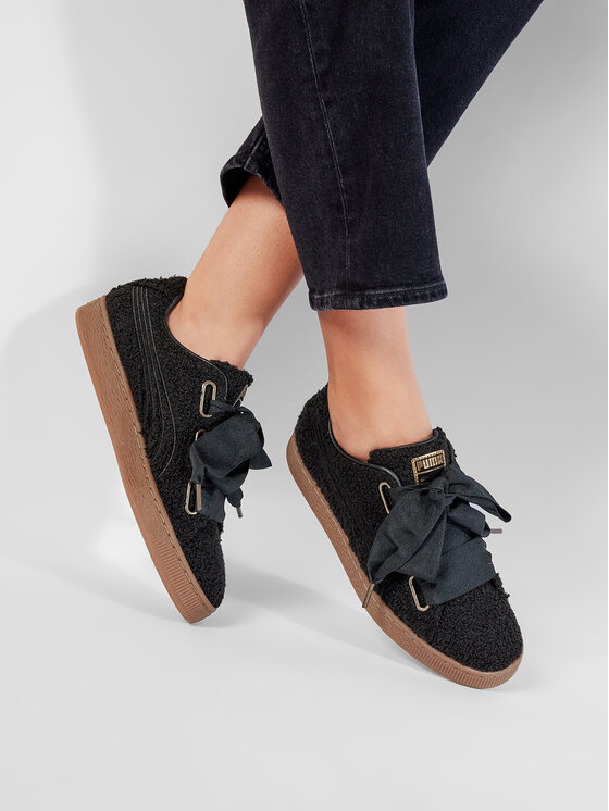 Puma Sneakers Basket Heart Teddy Wn s 367030 02 Nero Modivo
