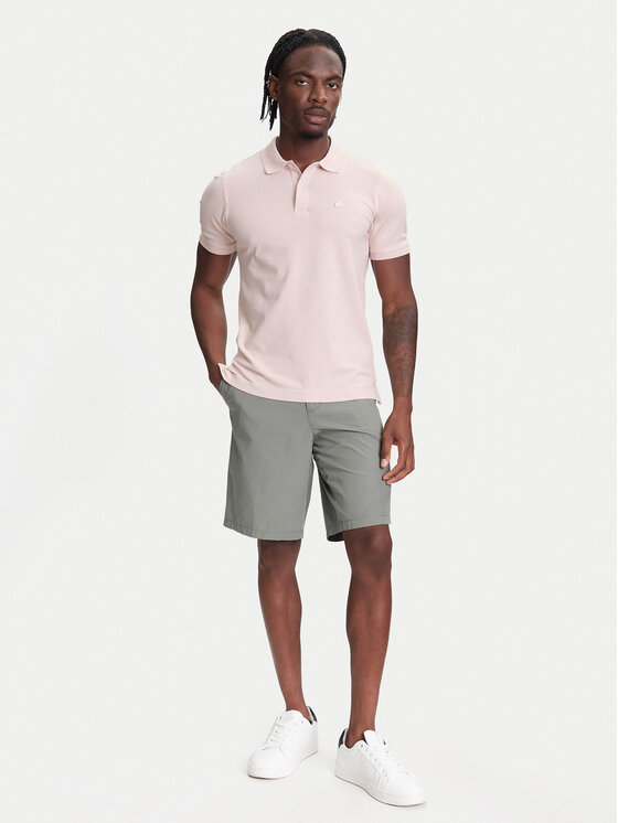 United Colors Of Benetton United Colors Of Benetton Pólóing 3WG9U301Z Rózsaszín Slim Fit