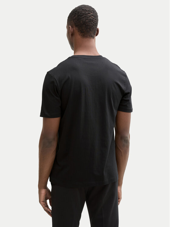 Tom Tailor Denim Tom Tailor Denim T-Shirt 1043491 Czarny Regular Fit