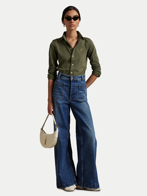 Polo Ralph Lauren Polo Ralph Lauren Marškiniai 211924258014 Chaki Slim Fit